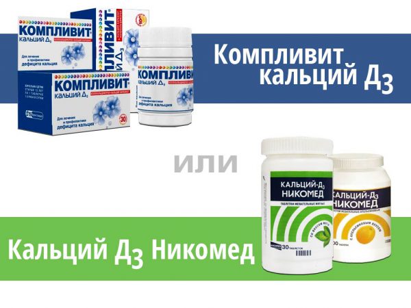 Компливит кальций Д3 или Кальций Д3 Никомед?